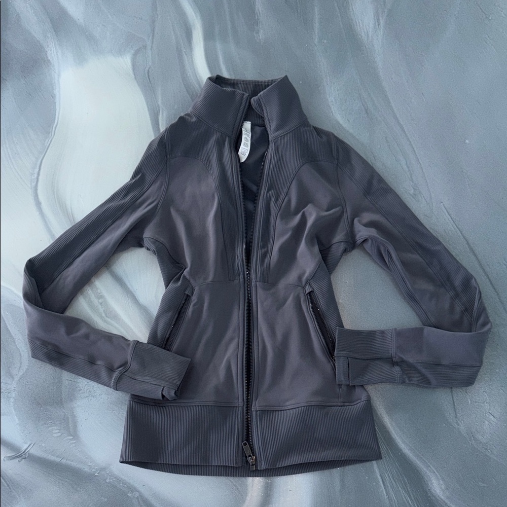 lululemon athletica Gray Full-Zip Athletic Jacket